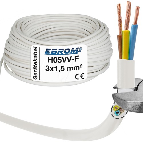 H05vv 3g1 mm - (1,50€/m), 3g1,5
