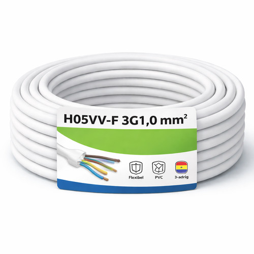 H05vv 3g1 kabel 5 - mm², –