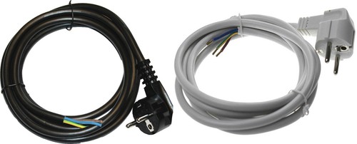 Netzkabel mit winkelstecker - winkelstecker, 2