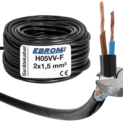 H05vv 2x1 mm - 2x1,5, mm²